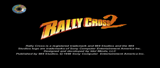 Rally Cross 2 Title Screen